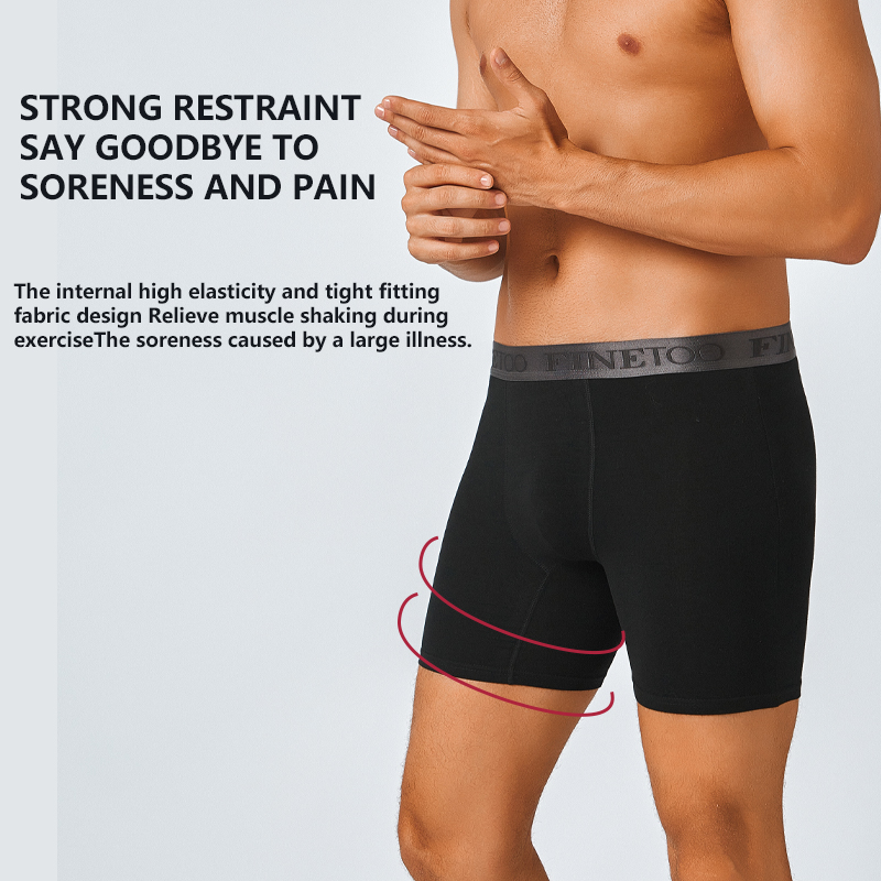 2pcs Cotton Long Boxers For Me - Boxer Brief Pack Cotton recension och pris