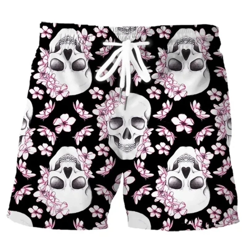 Hawaiian Men Swim Trunks Skull - Trunk Breathable Men recension och pris