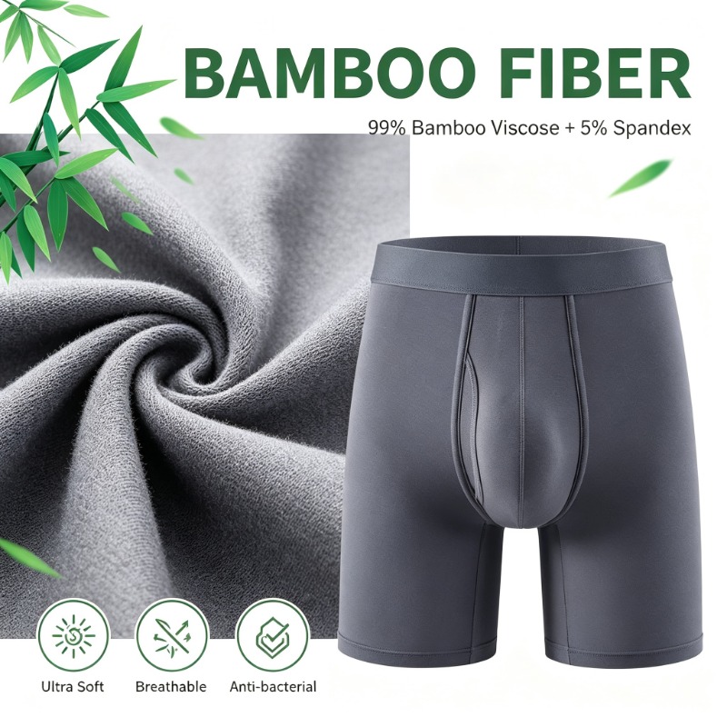 Men Bamboo Fiber Boxer Briefs  - Bamboo Fiber Trunk recension och pris