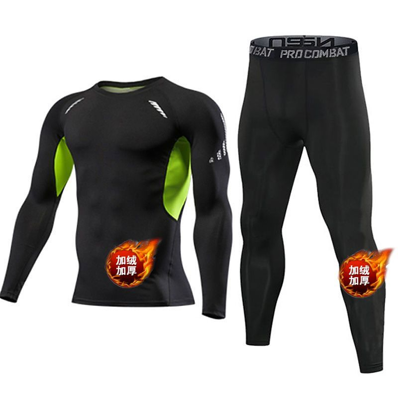 Men Fleece Lined Compression S - Compression Long Pant recension och pris