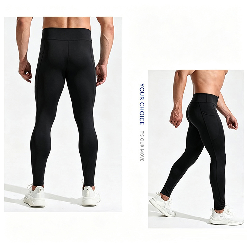 3 Pcs Men High Waist Compressi - Compression Long Pant recension och pris